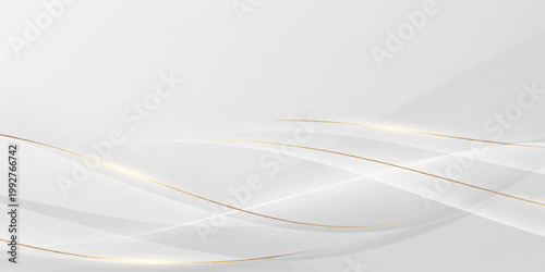 Elegant white wedding rings rest on soft white silk with a curved wave design and light blue motion lines over a textured gray winter backdrop template