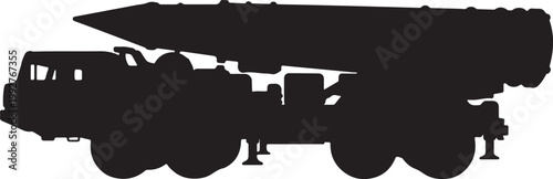 Military vehicles and drone illustration