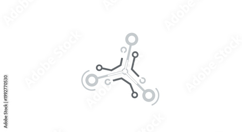 Drone with propellers and frame.