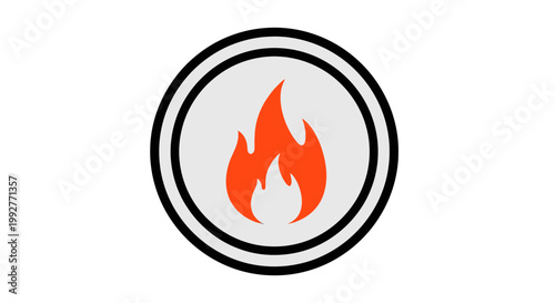 Fire Flame Icon Symbol.