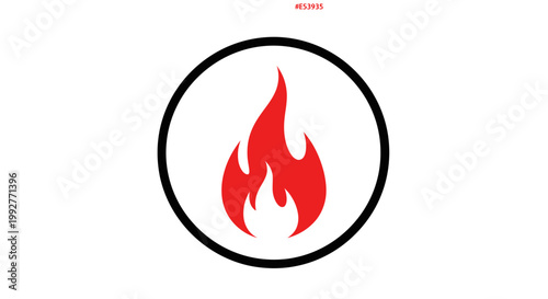 Flame Icon Fire Symbol.