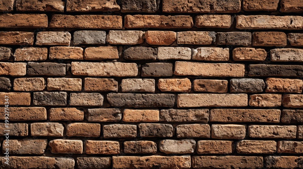 Obraz premium Bricks aligned pattern, minimal composition
