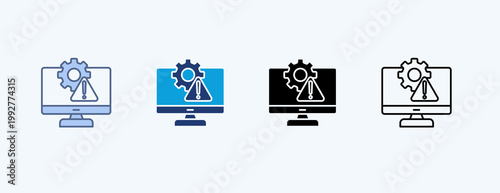 Error Multiple Icon Illustration Vector