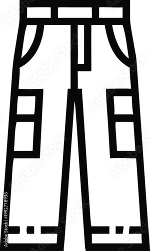 Practical cargo pants with multiple pockets representing durable utility clothing for outdoor activities and workwear