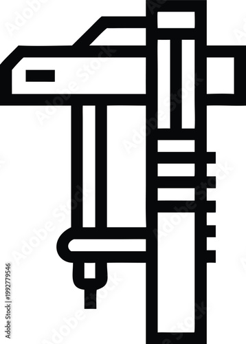 Precision Measuring Machine Icon for Quality Control and Advanced Industrial Inspection Systems