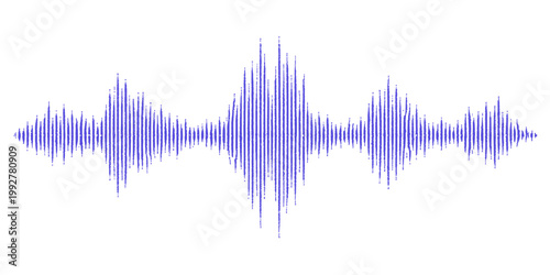 Abstract blue digital music equalizer with a light spectrum waveform design and technology lines for a modern audio frequency vector illustration background