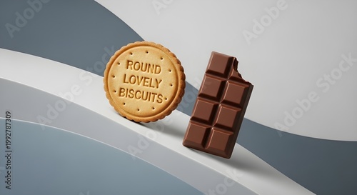 Coklat batang dan biskuit