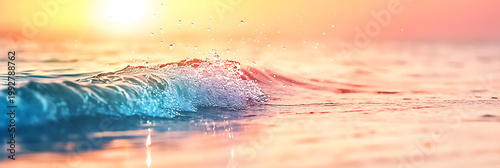 abstract watercolor background in beach