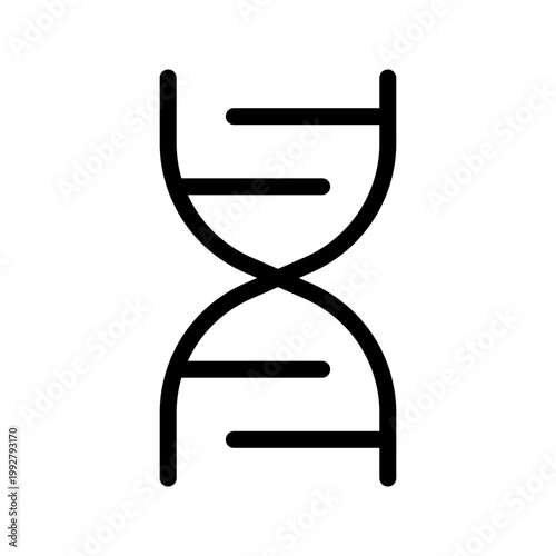 DNA icon modern genetic structure, biotechnology and molecular biology concept visual