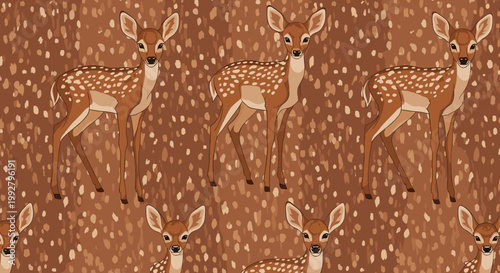 This charming illustration of a fawn evokes feelings of innocence and wonder. Ideal for children's content, nature-themed projects, or gentle branding