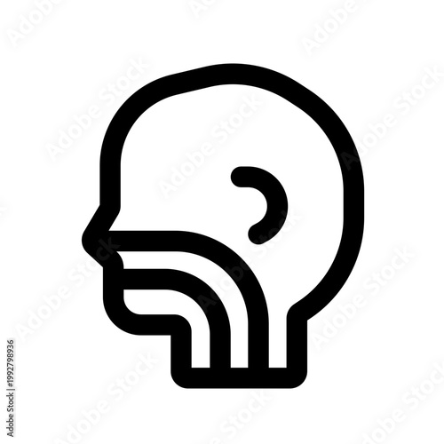 ent line icon perfect for healthcare flyers, medical presentations, hospital brochures, health awareness posters, and wellness social media content