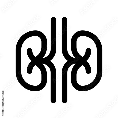 nephrology line icon perfect for healthcare flyers, medical presentations, hospital brochures, health awareness posters, and wellness social media content