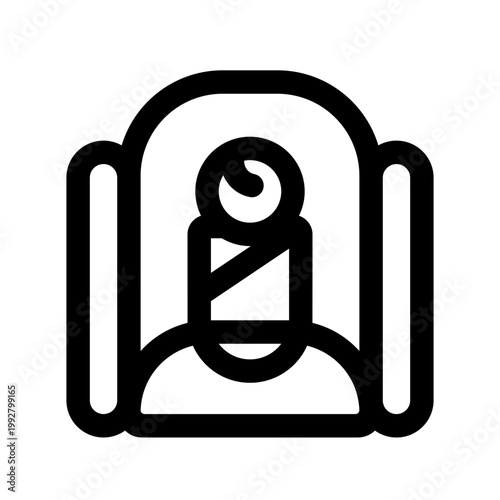 nicu line icon perfect for healthcare flyers, medical presentations, hospital brochures, health awareness posters, and wellness social media content