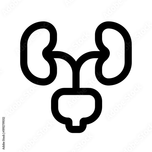 urology line icon perfect for healthcare flyers, medical presentations, hospital brochures, health awareness posters, and wellness social media content