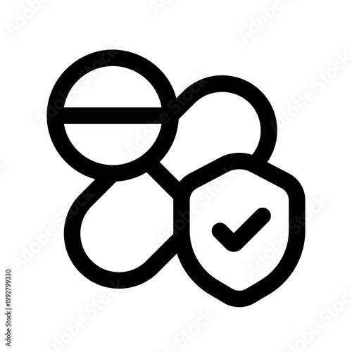 vitamin line icon perfect for healthcare flyers, medical presentations, hospital brochures, health awareness posters, and wellness social media content