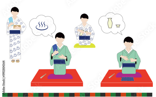 Rakugo Person image performing Japanese culture 