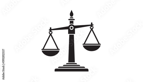 scales of justice isolated