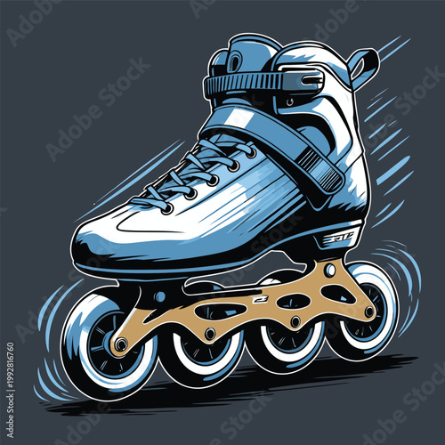 inline skate vector image