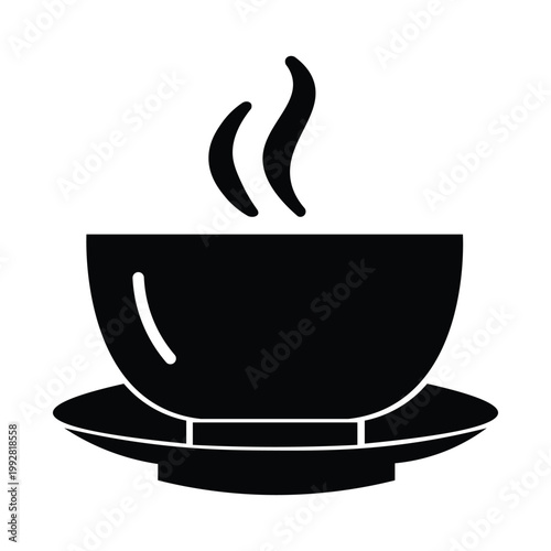 Tea cup hot drink simple icon