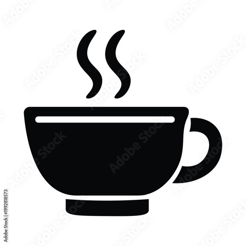 Tea cup hot drink simple icon