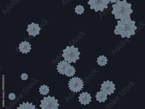 Victorian Steampunk Cog Gear Pattern Design