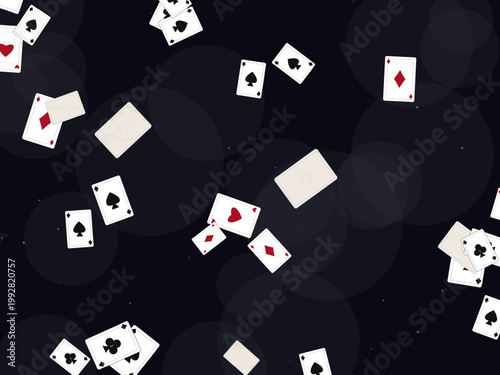 Casino Playing Cards Deck Pattern Design