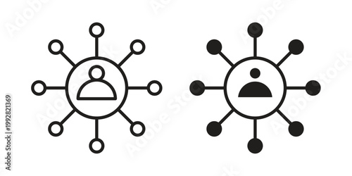 Stakeholders icon. Simple outline style for web and app. Vector icon