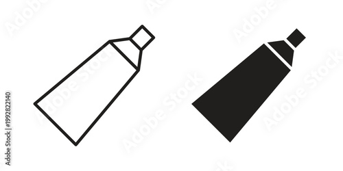 Toothpaste tube icon. Simple outline style for web and app. Vector icon