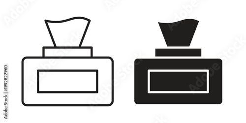 Wipes. Simple outline style for web and app. Vector iconicon. Simple outline style for web and app. Vector icon