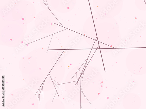 Japanese Sakura Cherry Tree Pattern Background