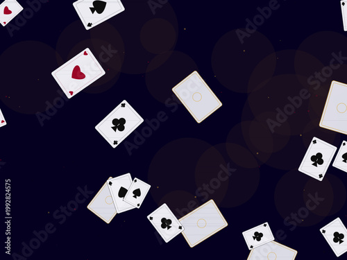 Casino Playing Cards Deck Pattern Design