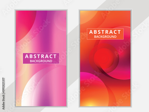  Orange Abstract Circle Background Design