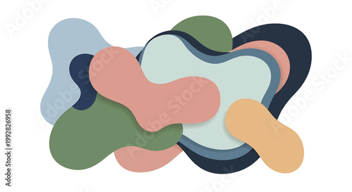 Colorful abstract shapes design element 2.