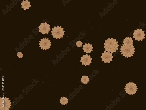 Steampunk Gears Mechanical Pattern Industrial Background