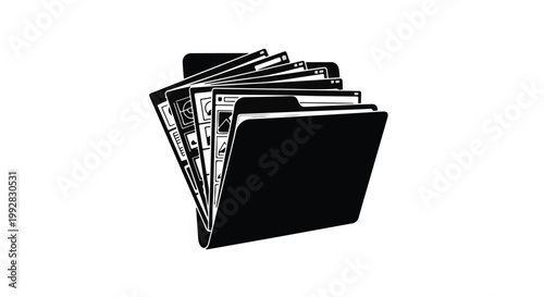 stack of business files and documents