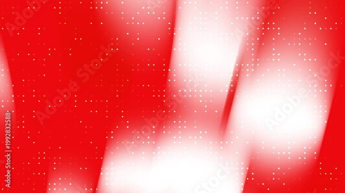 Soft red and white gradient background with luminous blinking dots, abstract light overlay for festive, corporate, and creative projects