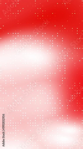 Red and white vertical gradient background with blinking light dots overlay, glowing particles abstract backdrop for modern mobile and UI design