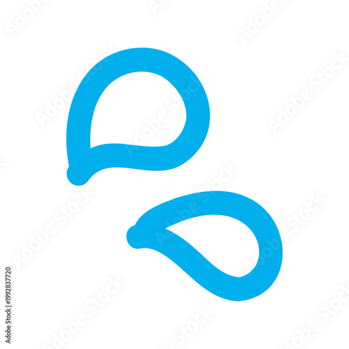 雫や涙や汗の焦りアイコン