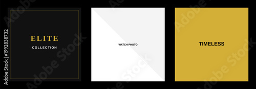 Elite Luxury Watch Design Template Bundle