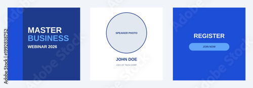 Corporate Business Webinar Design Template Bundle