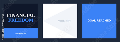 Financial Freedom Goal Design Template Bundle