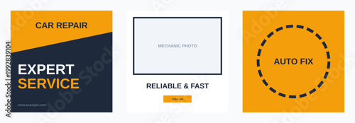 Car Repair Auto Service Design Template Bundle