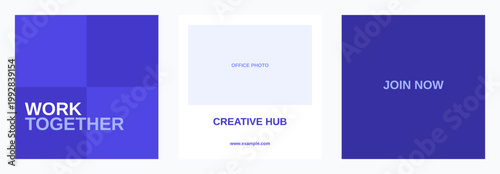 Coworking Space Office Rental Design Template Bundle