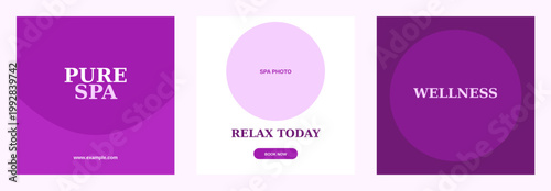 Spa Relaxation Wellness Design Template Bundle