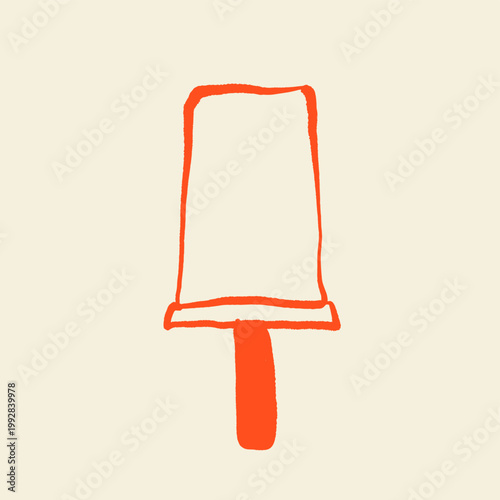 Hand-drawn illustration of ice cream desserts in doodle style. Perfect for cafe menus, packaging, posters dessert branding projects, summer snacks, refreshing desserts, and sweet food