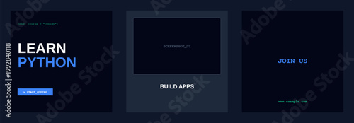 Coding IT Course Learning Design Template Bundle