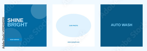 Car Wash Detailing Service Design Template Bundle
