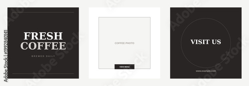 Coffee Shop Cafe Menu Design Template Bundle