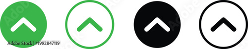 Four different colored arrow icons in circle shapes