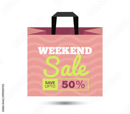 Weekend fashion sale discount shopping bag